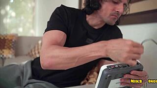 Huge boobs muslim woman submits to desi boy in hard sex