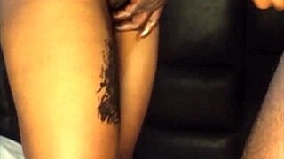 thigh fuck with handjob and fingering her laps