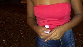 The naughty married latina meets a stranger outdoors and fucks him passionately