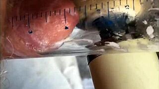 this soft cock cums after vibrator teasing?