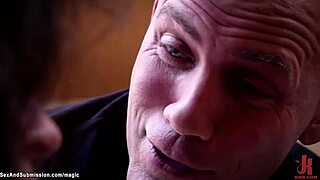 Dude Whips Bound Butt-Plugged Slaves Roughly