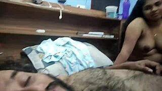 romantic evening with my malayali wife giving soothing penis massage and hand job