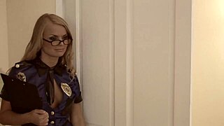 Milf officer Dora Venter gets a fresh load of cum in her mouth after raw sex