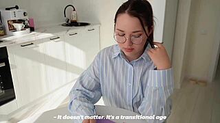 fucked a young 18+ teacher straight during class on her desk