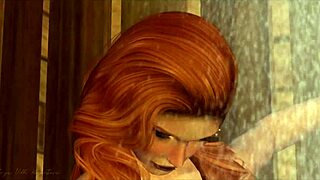 Redhead Spreads Wet Pussy, Fingers Clit to Orgasm in Solo Fetish Scene