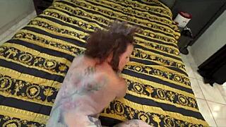 after school, the guy rushes for a quick blowjob and fuck with stepmom luci power