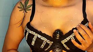 bluee official squirts hard on dildo solo