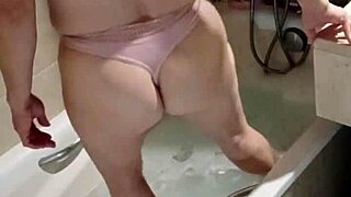 I catch my mother-in-law naked when my girlfriend's not home and end up fucking her