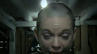 tied up woman undergoes training and intense session