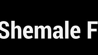 This threesome sex video features two guys and a big shemale