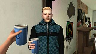 I had POV sex with a goth girl at the party in Sims 4