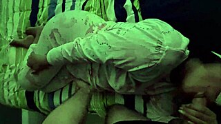 Pregnant stepsister lets cum on belly.