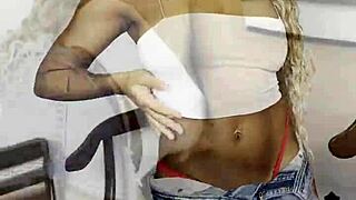 Young brazilian vicky menage rebolando with big natural tits.