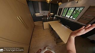 Vr bangers hot stepmom in glasses takes a huge cock in her ass and fucks hard