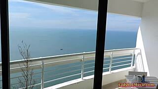 ladyboy amy performs high class service to a new guy