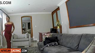 skinny ebony teen rides monster cock in pov cowgirl