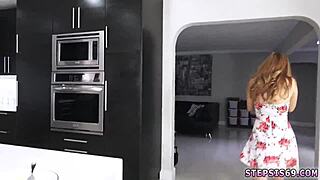 step brother convinces pals and young teacher for group blowjob