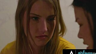 girlsway - alex coal has massive squirting orgasms from femdom camp counselor in front of everyone