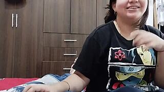 pov tu hermanastra te enseña un truco de magia que termina con tu polla en su culo