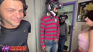 Wow, Jully Souza in a wild gangbang with four motoboys!