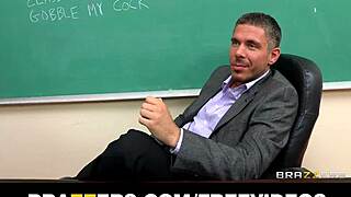 Busty Brunette Phoenix Marie Gets Double Penetration At Work