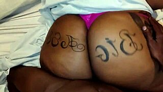 the bbw brunette takes a massive black cock bareback in her tight ass, gaping wide open for more