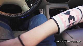 small tits teen hitchhiker banged a huge dick