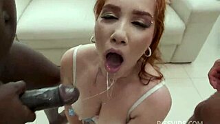 Young Exotic Brazilian Natasha Fiore Fucks Three Big Black Cocks With Double Penetration And Piss Drinking