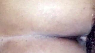 horny ebony wife cheats during massage, getting a quick cum