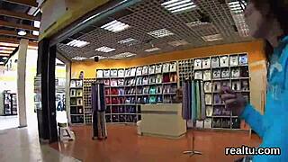 Stunning Czech Chick Seduced In Hypermarket For POV Shagging