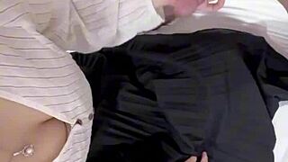 Oh wow, this young Asian student rips her clothes to reveal a hairy wet pussy for intense fingering and dripping orgasm!