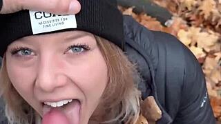 i got caught licking her ass in the snow, leading to multiple cumshots