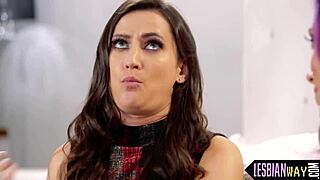 Glamorous Lesbian Babe Intensely Tribbing Her Girlfriend Outdoors