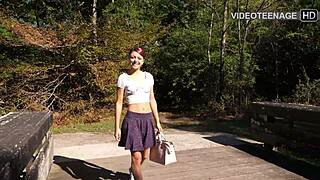 cute 18 years old girl does her first porn interview