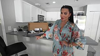 latina neighbor craves big white cock