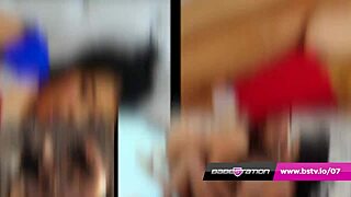 Leah Strips by the Pool, Revealing Her Big Tits and Pussy