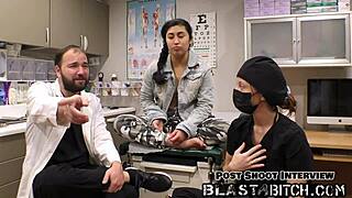 nurse jasmine rose blasts cum on back in pov 😈