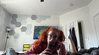 Stepsister provides free use oral and vaginal sex to gaming stepbrother in full POV video featuring redhead roleplay, dirty talk, and taboo piercing