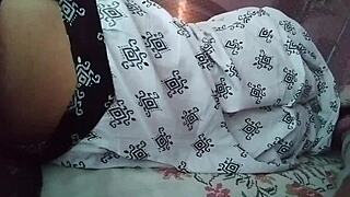 Sleeping desi wife exposes big ass in housewife scenario