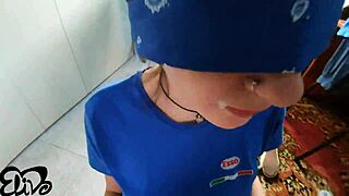 this teen gives the best blowjob ever. she loves the milk