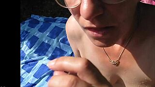 She gets pissed on in the woods!