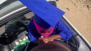 I graduated as class hoe today, screaming with big black cock