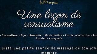 Une Leçon De Sensualisme - French Audio Solo Gentle Handjob Praises With Big Tits