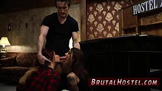 I trained my wife as a slave with these excited young tourists.