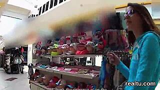 Stunning Czech Chick Seduced In Hypermarket For POV Shagging