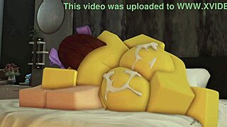 noob slut in a bikini swimsuit gets fucked by a femboy