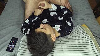 What Happens With Handjob And Cum Mouthful Before Bed?