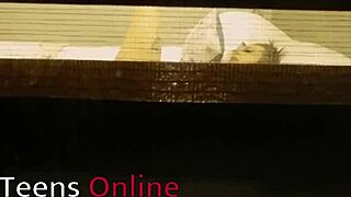 You spy on your young neighbor as she masturbates to orgasm