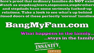 Hot stepmom sucking and fucking horny stepsons in trio 🔥