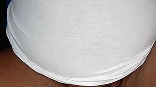 Bbw mom fingers her wet pussy moaning while husband is away 😩